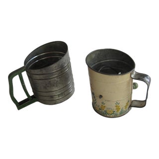 Vintage Flour Sifters- a Pair For Sale
