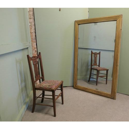 Large Antique Rectangular Mirror, 1850 For Sale - Image 3 of 8