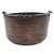 Late 19th Century Antique Copper & Iron Hearth Cauldron With Twisted Wrought Iron Handle – 19th Century Hand Forged Vessel For Sale - Image 5 of 9