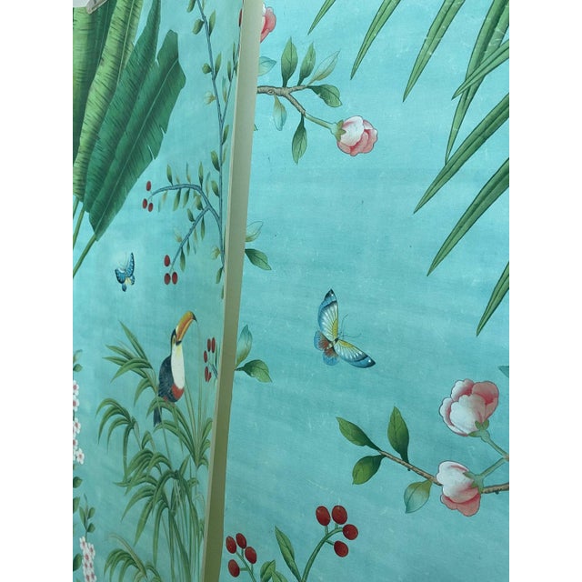 Not Yet Made - Made To Order W24”*h53“/Panel, Amazonia Triptych, Wall Artwork, Painting , No Frame, Tea Wallpaper For Sale - Image 5 of 8