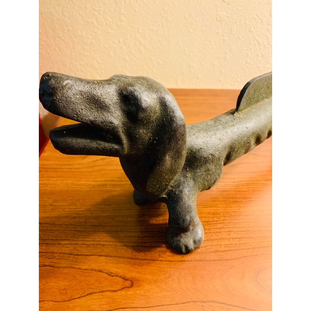Cast Iron Antique Dachshund Dog Boot Scraper Chairish