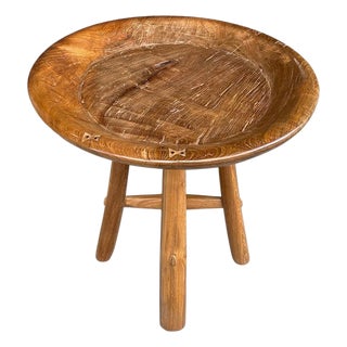 Andrianna Shamaris Midcentury Couture Antique Side Table For Sale