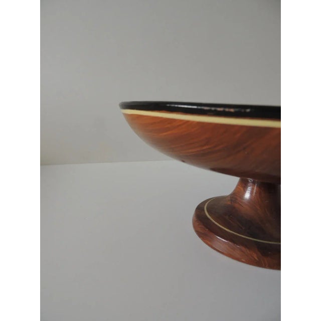 Vintage Greek Hand Painted Footed Krater Bowl For Sale - Image 4 of 8