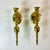 Offering a beautiful pair of Mid-Century Brass Candleholder Sconces. The design offers an elongated presentation that is...