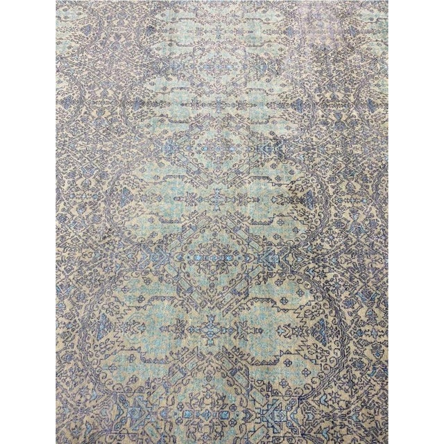 Textile 1990s Handwoven Transitional Area Rug 10x15 For Sale - Image 7 of 11