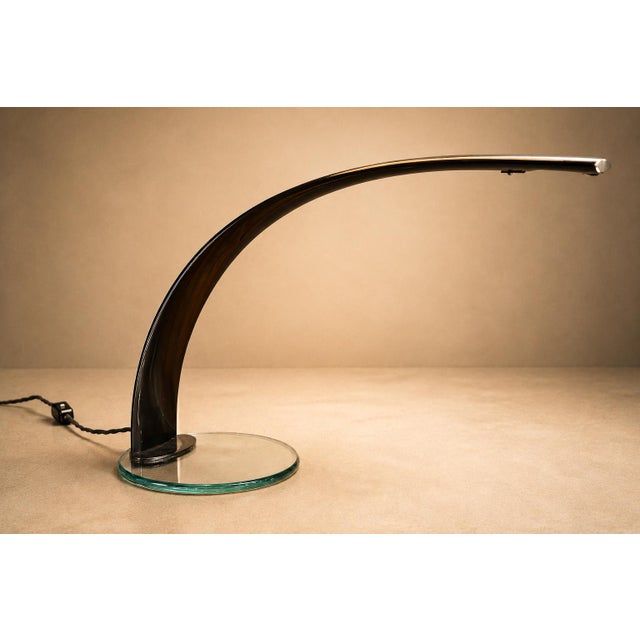 Brazilian Modern "Sonata 3759" Table Lamp in Enameled Metal and Glass, Enrico Furio Dominici, 1970 For Sale In New York - Image 6 of 16