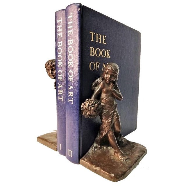 American Aestheticism, Griffoul Foundry Sculptural Bronze Bookends, Early XX C. - Set os 2 For Sale In New York - Image 6 of 10