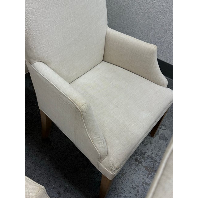 Restoration Hardware Hudson Camelback Dining Armchairs, Set of Six For Sale - Image 10 of 12