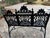 Gothic Iron Garden Bench, Restored For Sale - Image 9 of 9