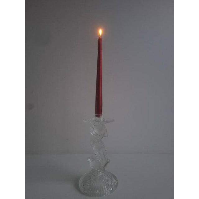 Mid-Century Cut Glass Sculptural Candleholder, Czechoslovakia, 1960s For Sale - Image 10 of 18