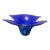 Signed Marcello Furlan Murano Glass Sculptural Centerpiece Bowl, Cobalt Blue, 1995 For Sale