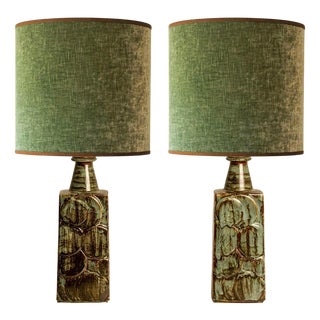 Ceramic Table Lamps from Soholm, Denmark, 1960s, Set of 2 For Sale