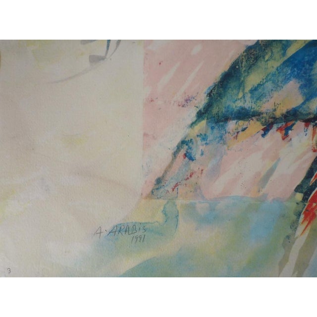 Jiri Georg Dokoupil, Golden Rings, Original Lithograph For Sale - Image 3 of 5