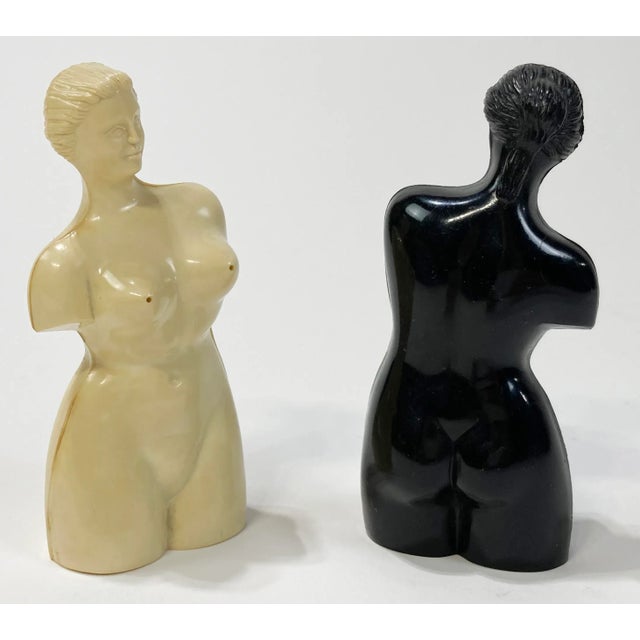 Vintage Resin Female Form Salt and Pepper Shakers, a Pair For Sale - Image 4 of 8