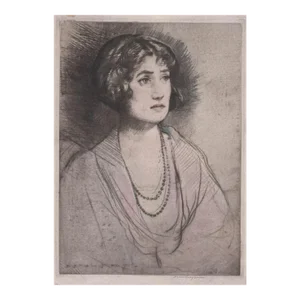 1924 Donald Shaw MacLaughlan Portrait of Vera