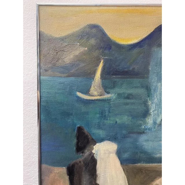 Lena Ulbricht, Wedding in a Mystical Landscape, Oil on Canvas, 1984 For Sale - Image 4 of 10