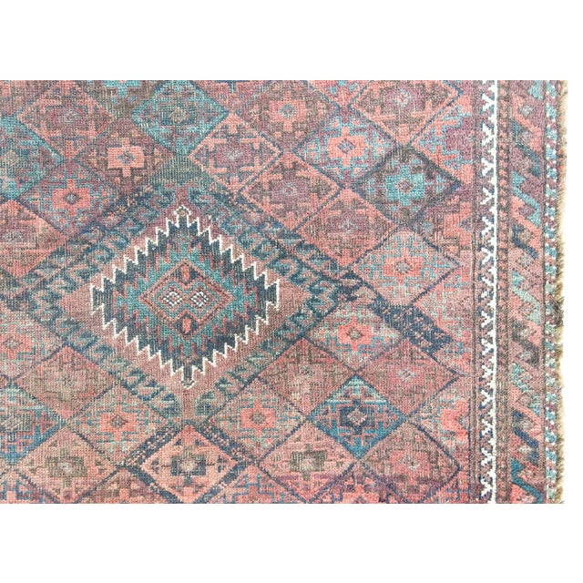 Tribal Early 20th Century Persian Baluch Rug For Sale - Image 3 of 14
