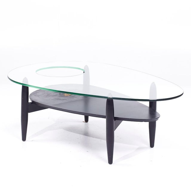 Black Adrian Pearsall Mid Century Coffee Table For Sale - Image 8 of 9
