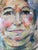 1990s 1990's Vintage Expressionist Woman Portrait Oil Pastel on Paper, Signed & Framed For Sale - Image 5 of 12