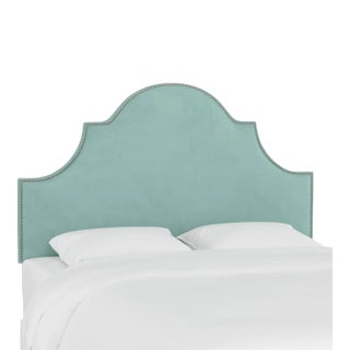 Halsted Headboard in Caribbean Classic Velvet, California King For Sale