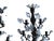 Antique Pair 1920s 5 Arm Candelabra French Italian Rustic Wall Sconces Ornate Wrought Iron W/Crystals For Sale In Palm Springs - Image 6 of 7