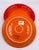 Modern Le Creuset Stoneware Vancouver Flame Orange 4pc Dinner Plates Set 10.5" For Sale - Image 3 of 8