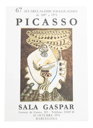 Original Poster by Pablo Picasso, 1970s