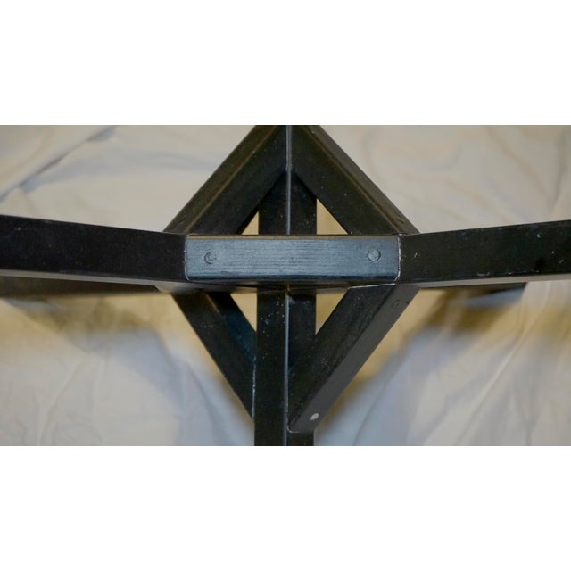 Hand Made Ebonized Wood Coffee Table For Sale - Image 9 of 13