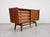 Apartment sized Mid Century Modern "Floating" Asymmetrical handmade Credenza / Media Stand in a perfectly tailored size....