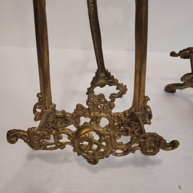 18th Century Baroque Lecterns in Ormolu, Spain, Set of 2 For Sale - Image 13 of 18