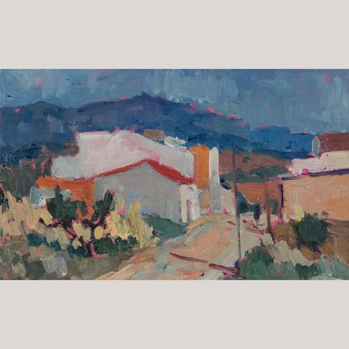 Gold Spanish Artist, Impressionist Colourist Landscapes, Oil Paintings, Set of 2 For Sale - Image 8 of 13