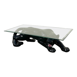 Sculptural Black Panther Coffee Table
