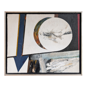 1960s American Modernist Abstract Expressionist "Hard Edged" Oil on Canvas Painting by Budd Hopkins