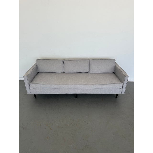 Gray West Elm Axel Sofa For Sale - Image 8 of 9