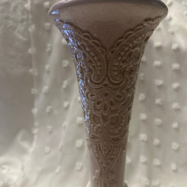 Vintage Embossed Vase For Sale - Image 4 of 7