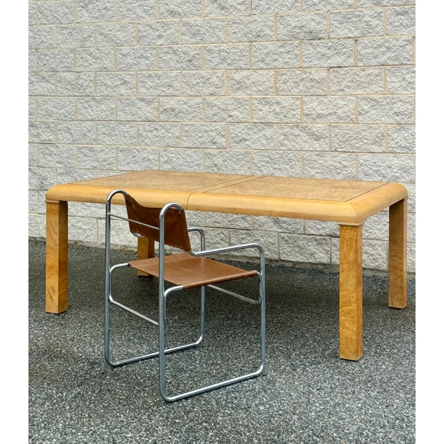 Mid- Century American of Martinsville Parsons Dining Table With Leaf For Sale - Image 12 of 12