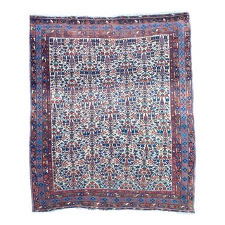 Antique Afshar Rug, 1890s For Sale