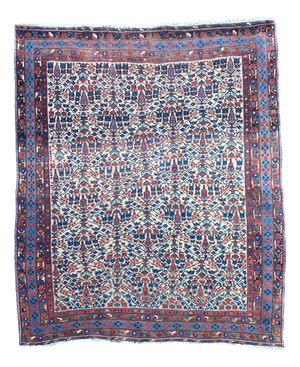Antique Afshar Rug, 1890s