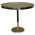 1970s Hollywood Regency Round Cantilever Brass Dinning Table with Black Glass For Sale - Image 16 of 18