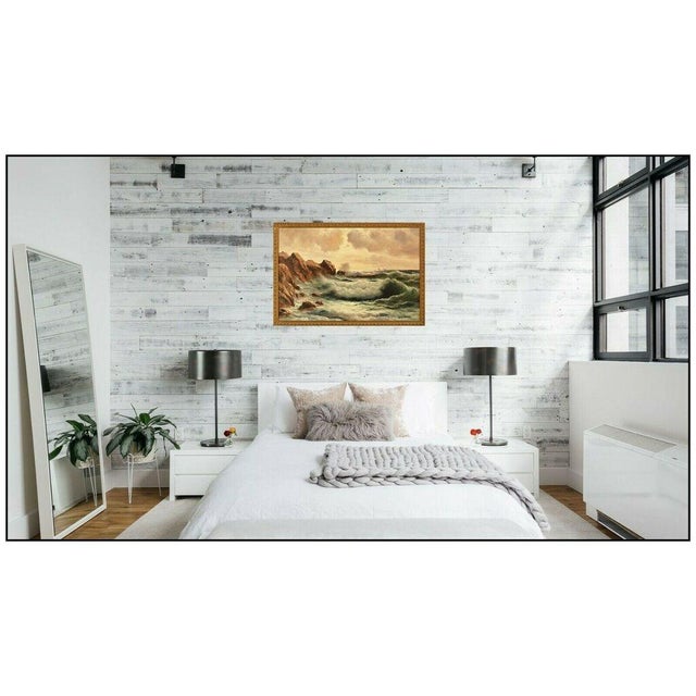 Message us to inquire about custom framing options! (Included for free with every purchase) The artwork here, "The Cove",...