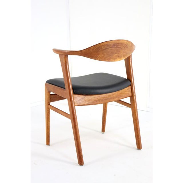 Desk Chairs Model 49 attributed to Erik Kirkegaard for for Høng Stolefabrik, 1960s, Set of 4 For Sale - Image 6 of 16