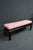 Late 20th Century Asian Style Upholstered Window Bench With Black Lacquer Base For Sale - Image 5 of 13