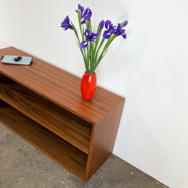 Wood Small Walnut Shelf from TEPE, 1960s For Sale - Image 7 of 9