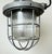 Industrial Grey Bunker Cage Light from Polam Gdansk, 1970s For Sale - Image 4 of 18
