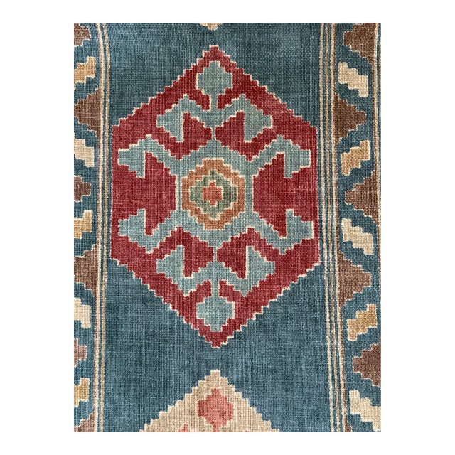 2 1/2 Yard Lee Jofa / Mulberry Home Nomad Kilim Stripe Upholstery Fabric For Sale