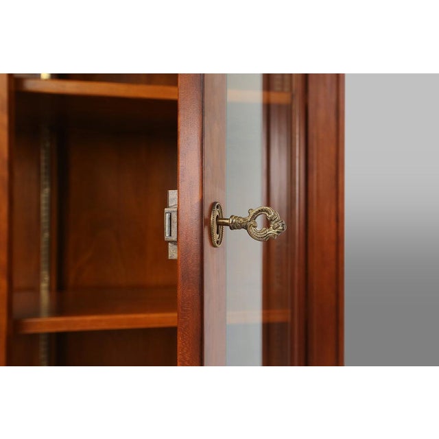 1950s English Wooden Bookcase Cabinet, 1950s For Sale - Image 5 of 18