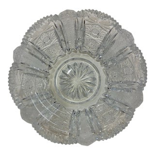 Cut Lead Crystal Bowl For Sale