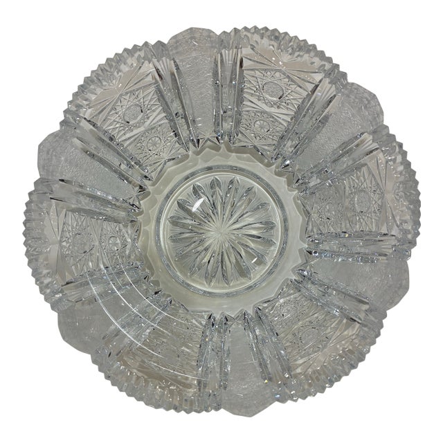Cut Lead Crystal Bowl For Sale