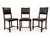 Antique Leather and Oak Studded Back Chairs, 1890s, Set of 3 For Sale - Image 5 of 5