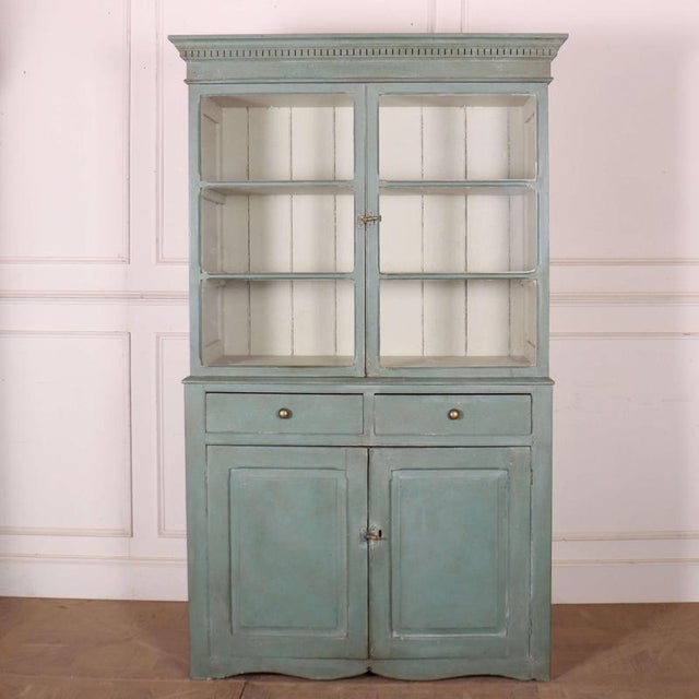 Scottish Glazed Kitchen Cabinet in Pine For Sale - Image 14 of 14